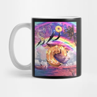 Rainbow Dolphin - Donut With Spirit Tiger Mug